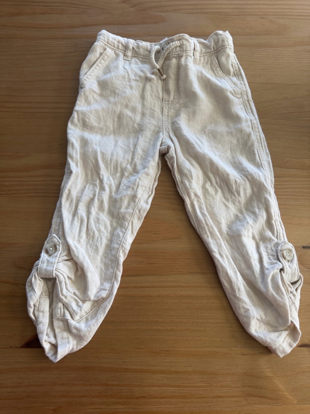 Gymboree Cream Elastic Waist Pull-On Pants